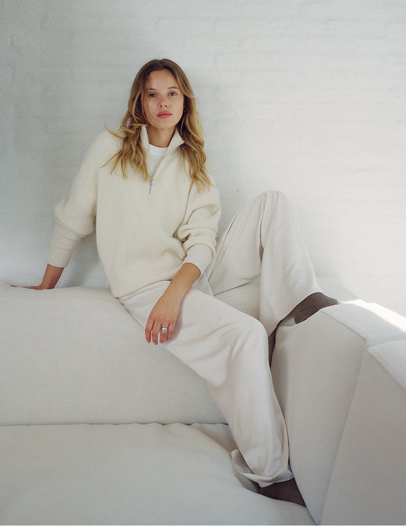 Cashmere Half Zip