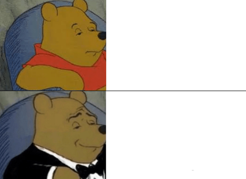 Tuxedo Winnie The Pooh meme about Jenni Kayne