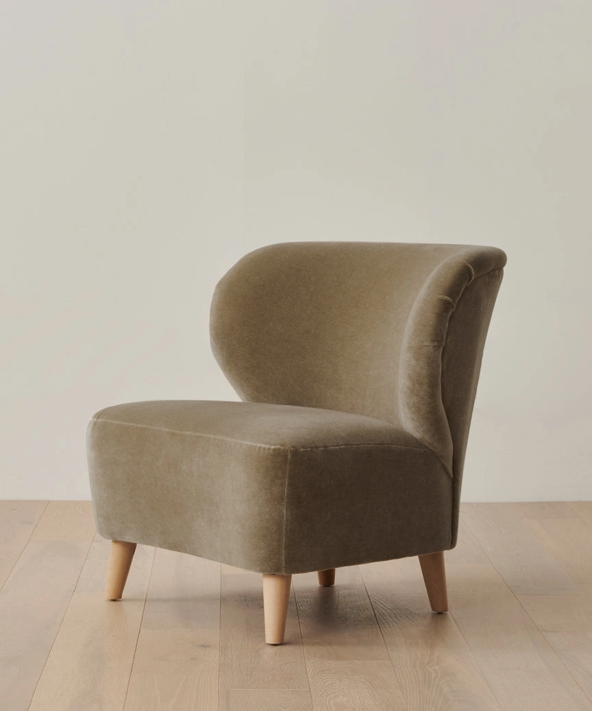 Brentwood Chair in Honey Mohair